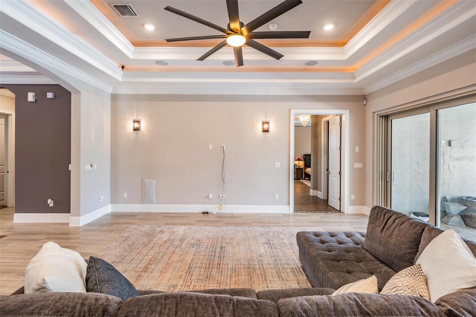 Double tray light up ceilings