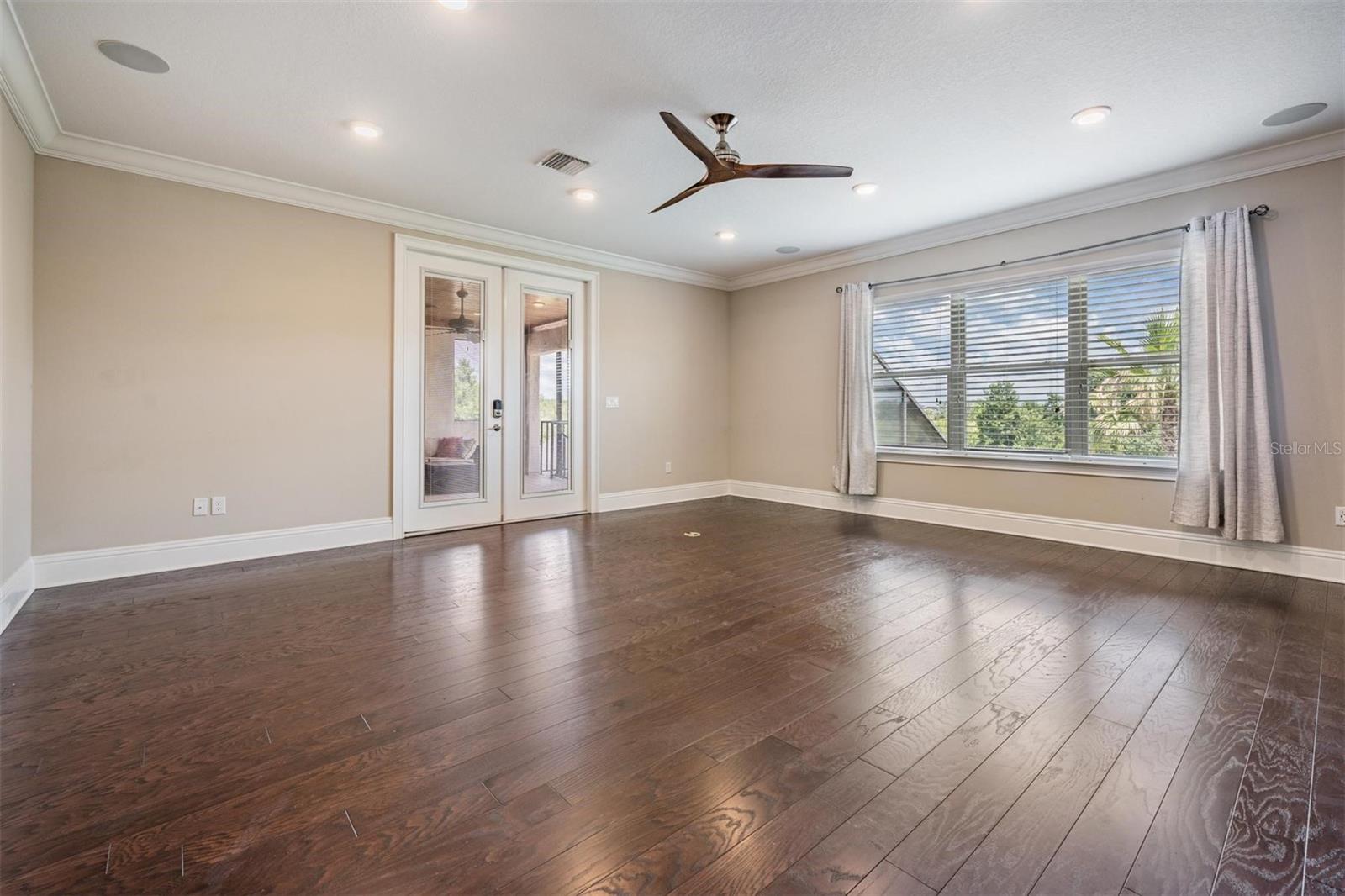 upstairs bonus room w/french doors to the lanai
