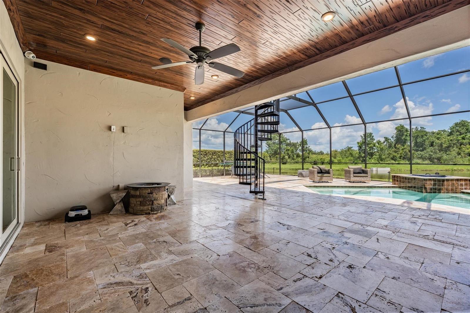Travertine Deck