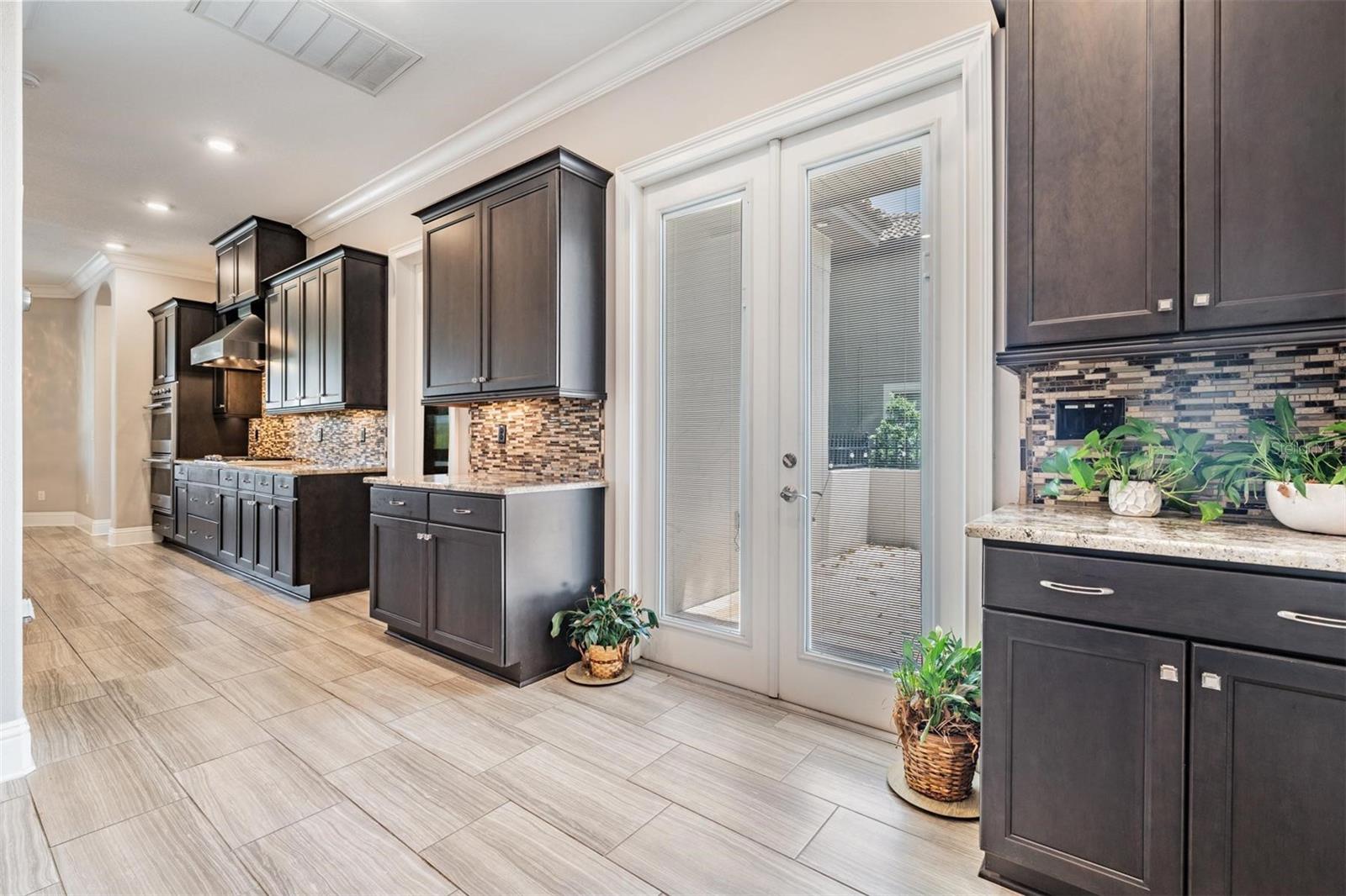 Abundant cabinetry
