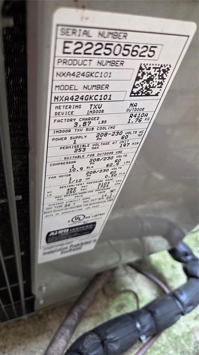 Air Handler Label