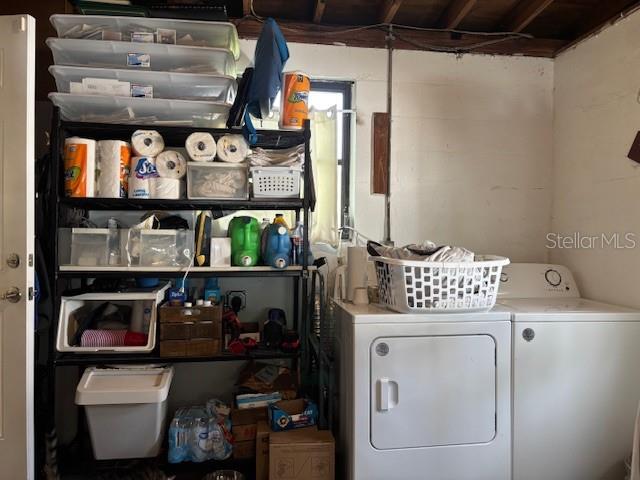 laundry area