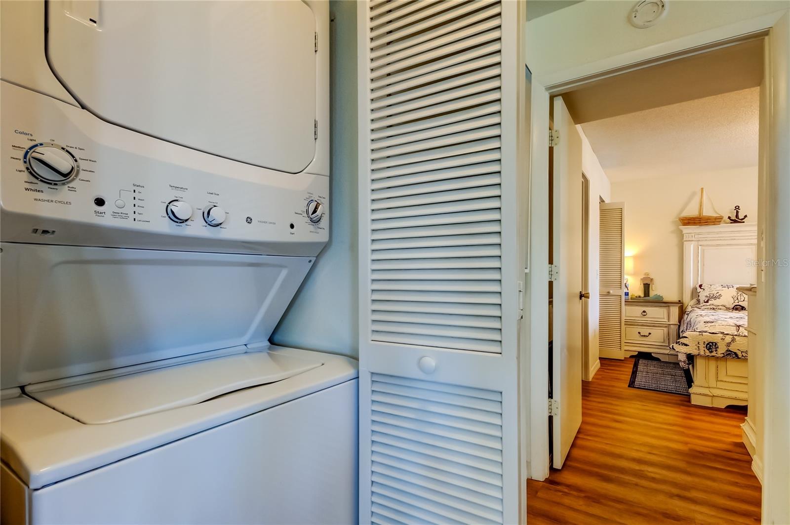 inside laundry closet