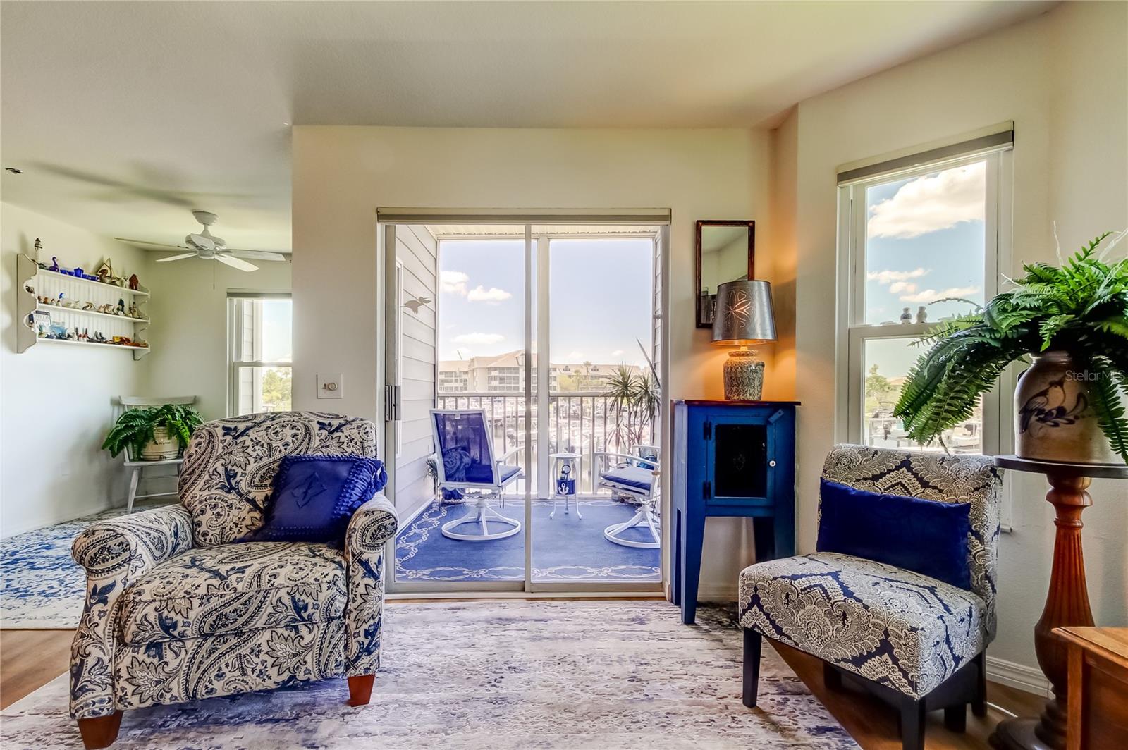 gorgeous waterfront view from the living room
