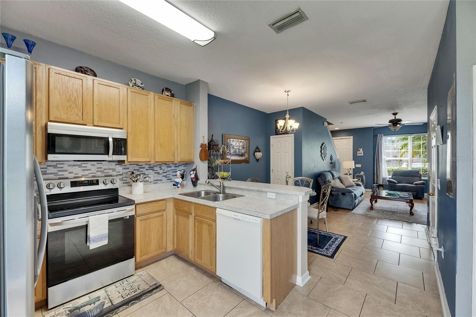 Open concept floor plan