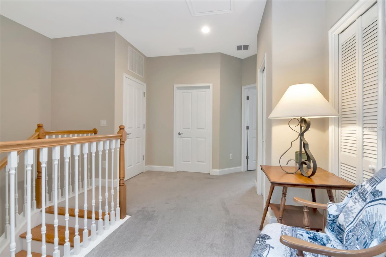 3rd floor landing looking at laundry room door