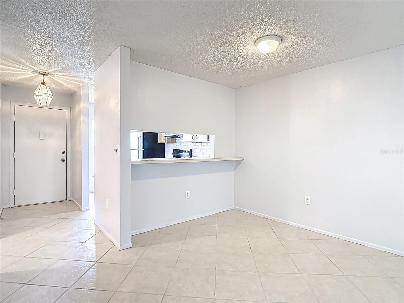 Pass through to dining area
