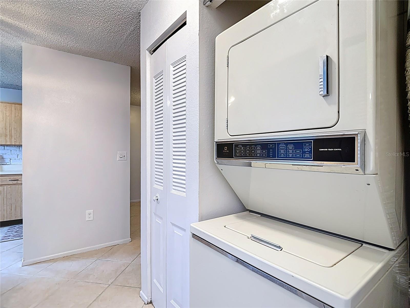 Hall laundry closet