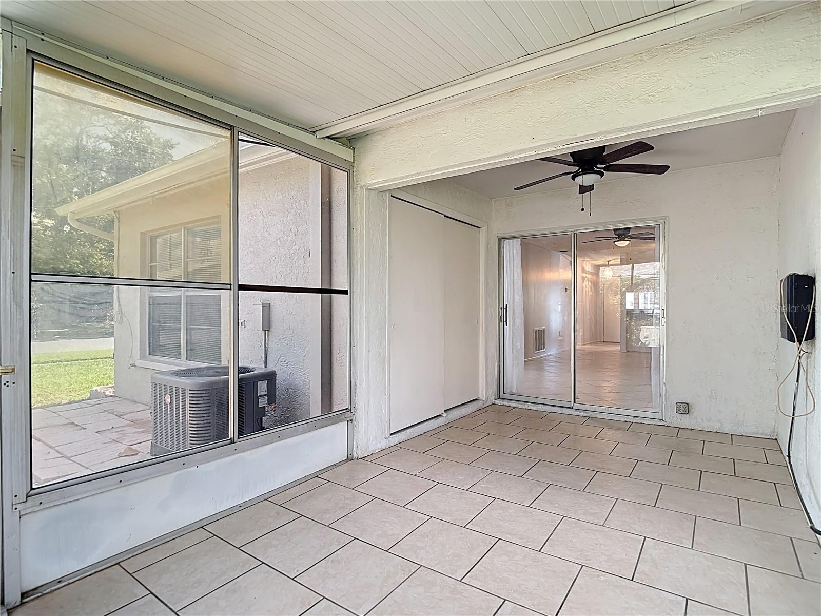 Rear enclosed screen room