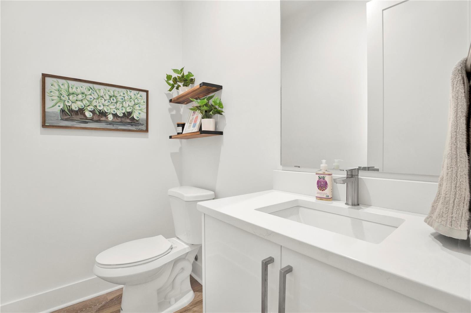 First floor half bath