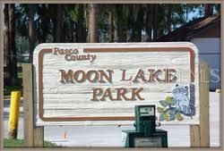 Moon Lake sign just down the road