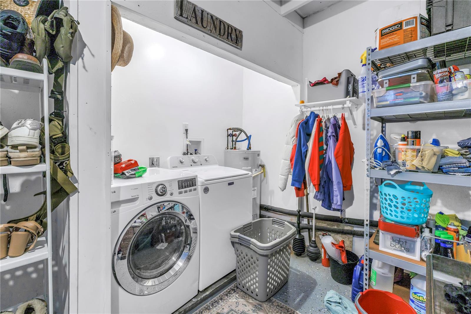 washer/dryer in one car garage