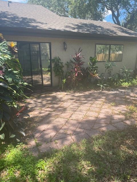 Rear patio off the Primary Bedroom