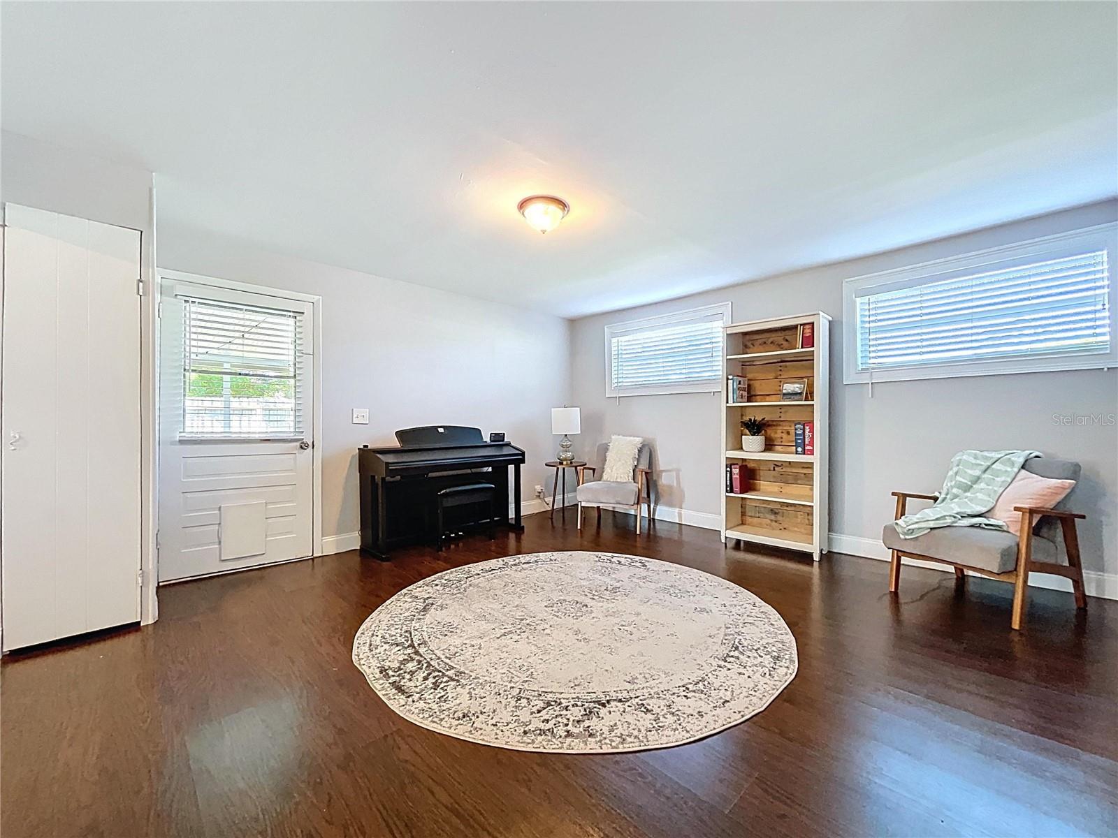 The Family room offers a second sitting area, work space, or movie night with the family.