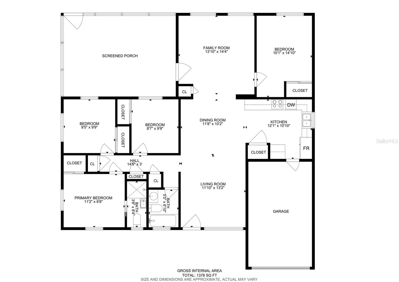 Spacious and comfortable open floor plan.