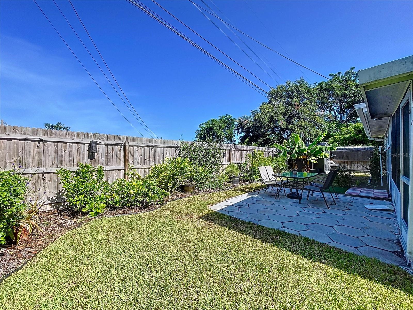 Ample backyard space to entertain.