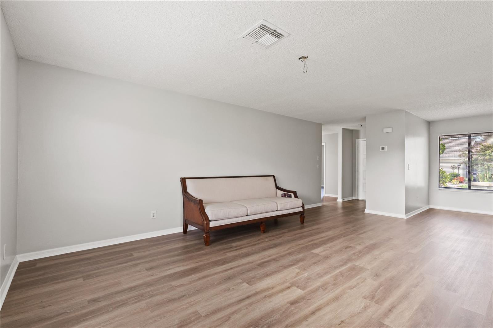 Living room rear view