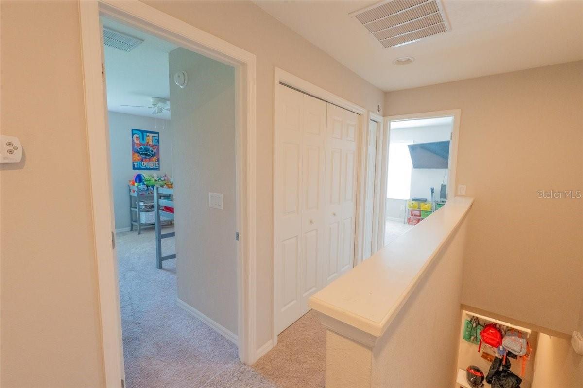 Updstairs Hallway Leading to 2nd and 3rd Bedrooms