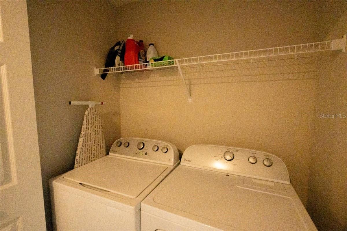 Washer and dryer closet