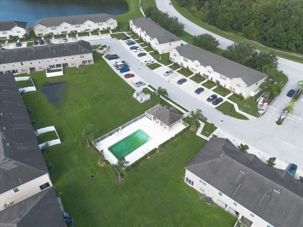 Aerial View of Santa Fe Communal Pool Area