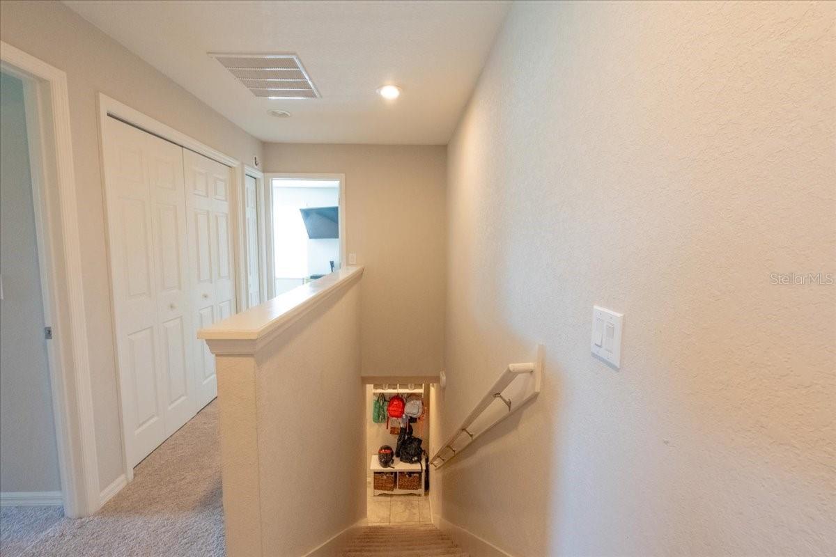 Stairwell and Upstairs Hallway
