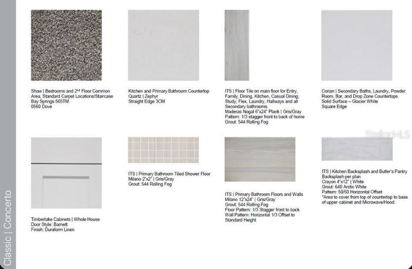 Design Selections ~ Home is under construction, selections are subject to change