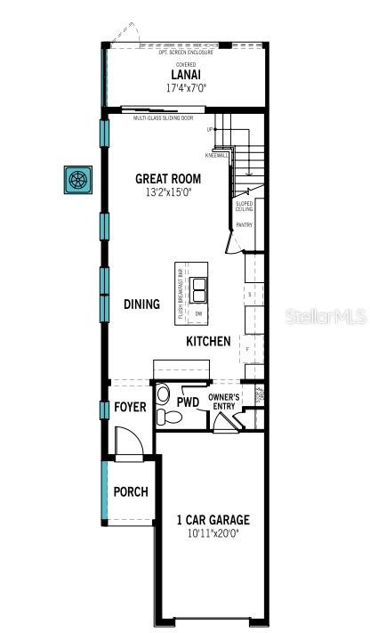 First Floor End Unit