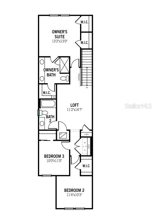 Second Floor End Unit