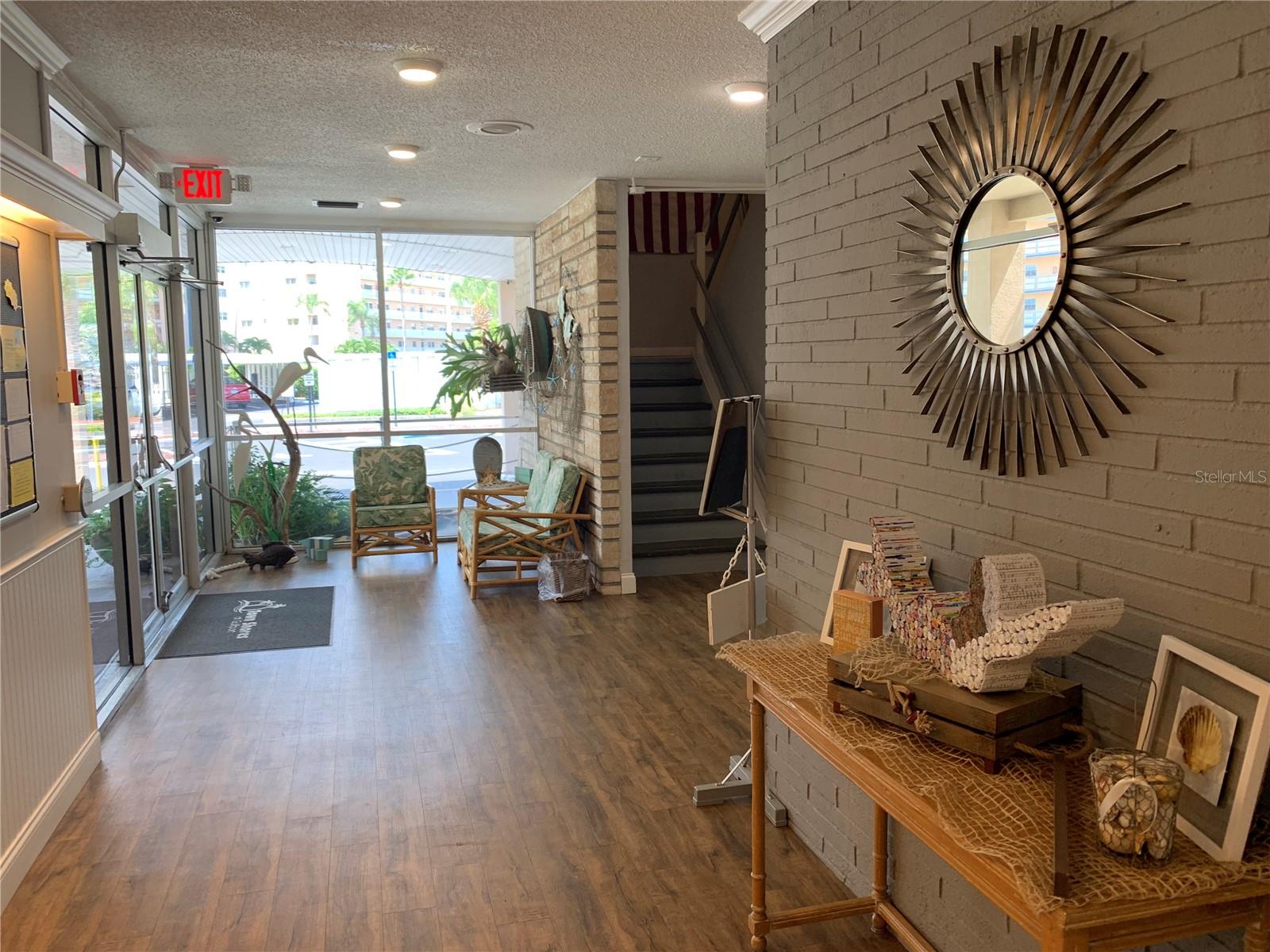 Clubhouse lobby