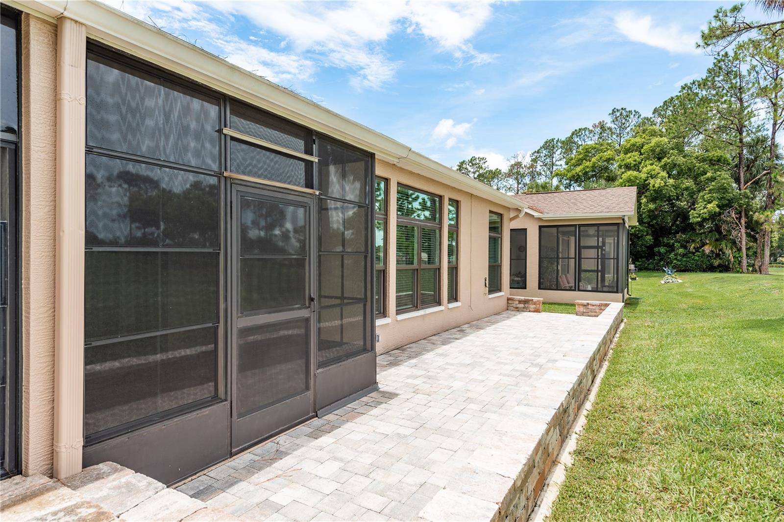 Pavered patio