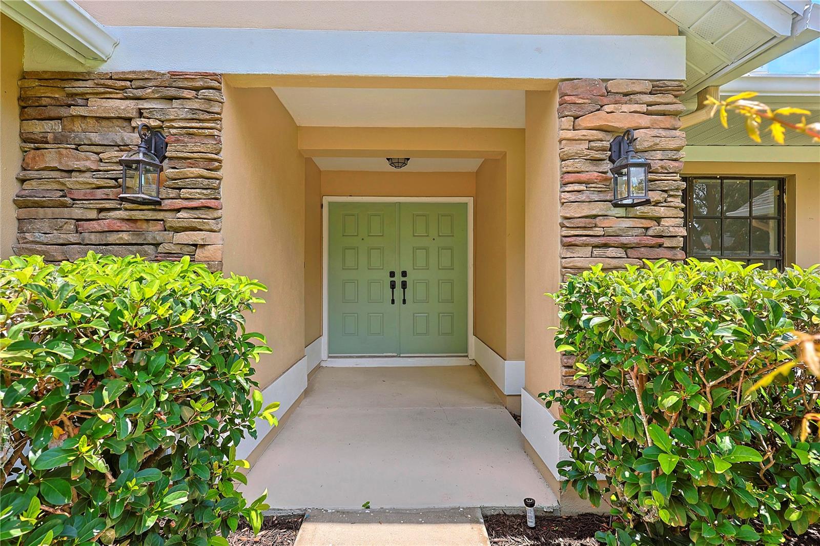 Front doors covered