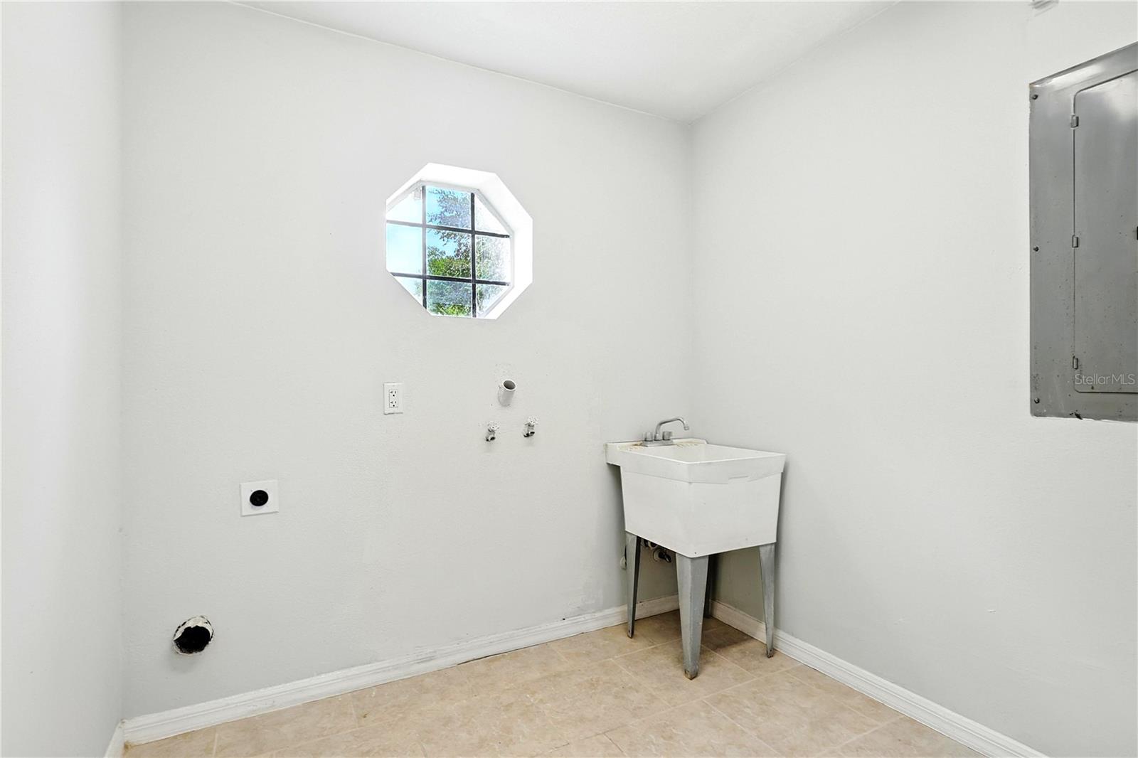 Inside laundry room