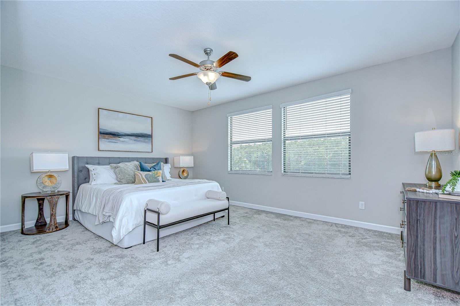 Spacious Owner's Retreat where you can put your feet up and unwind.