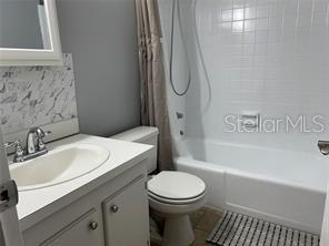 Updated hallway guest or 2nd bath.Updated master bath has walk in shower