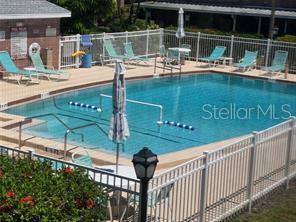 Nearby swimming pool area as seen from #219 deck.