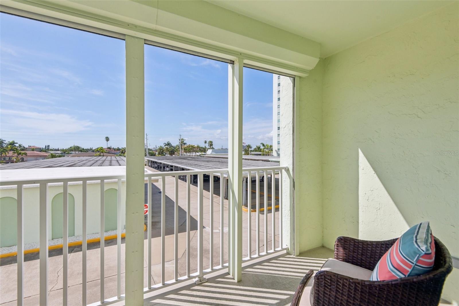 Patio space off the unit