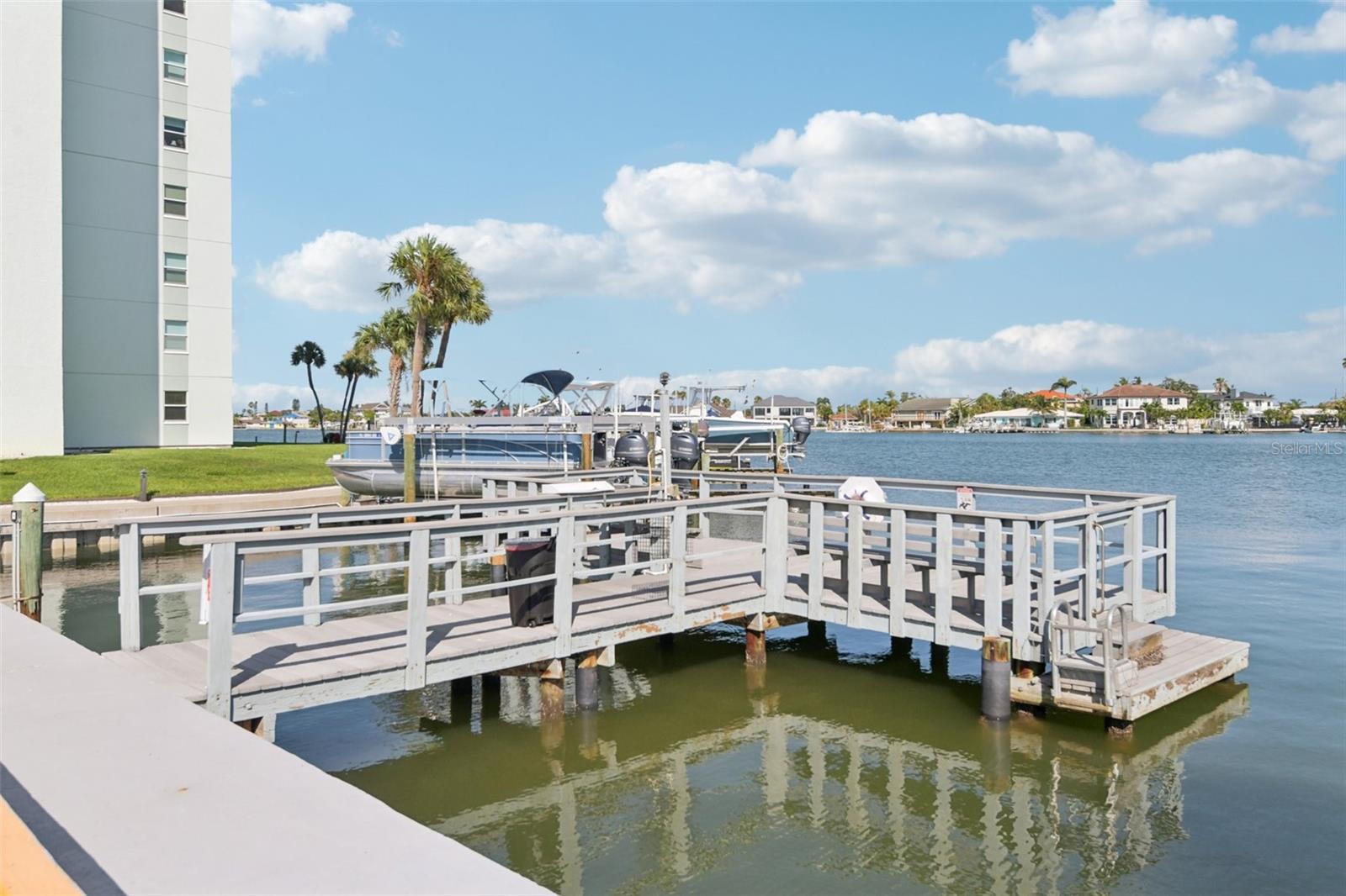 Condo fishing dock and cleaning station
