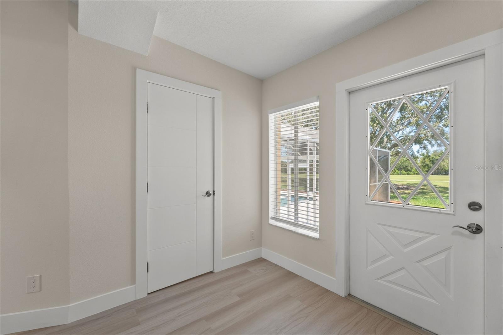 Back door /4th bath door/office exit