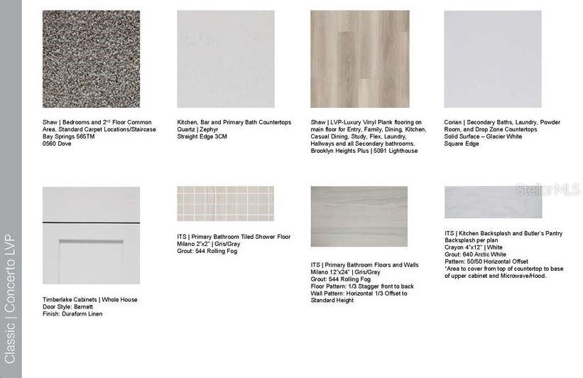 Design Selections ~ Home is under construction, selections are subject to change