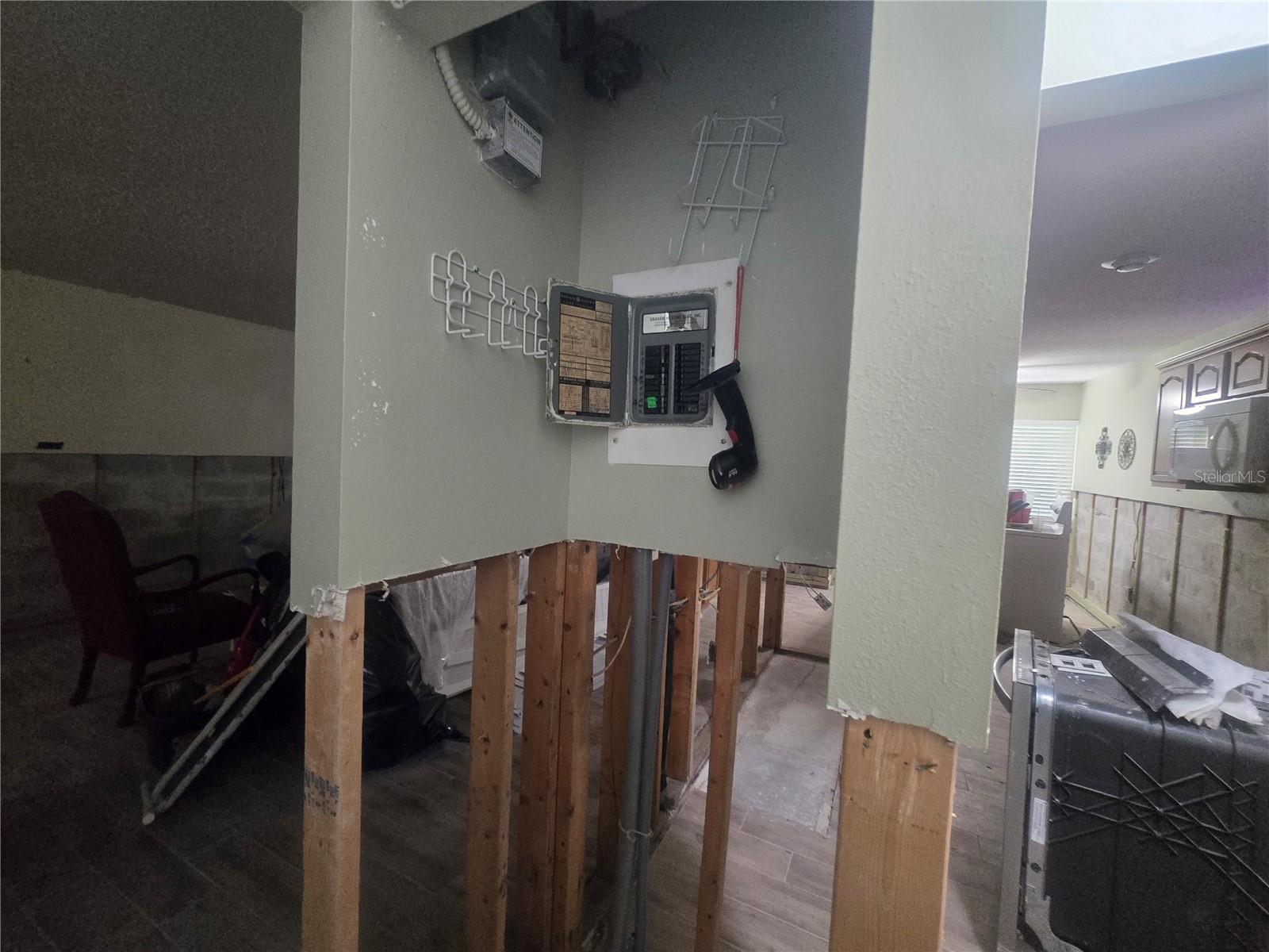 Electrical Panel box inside the unit