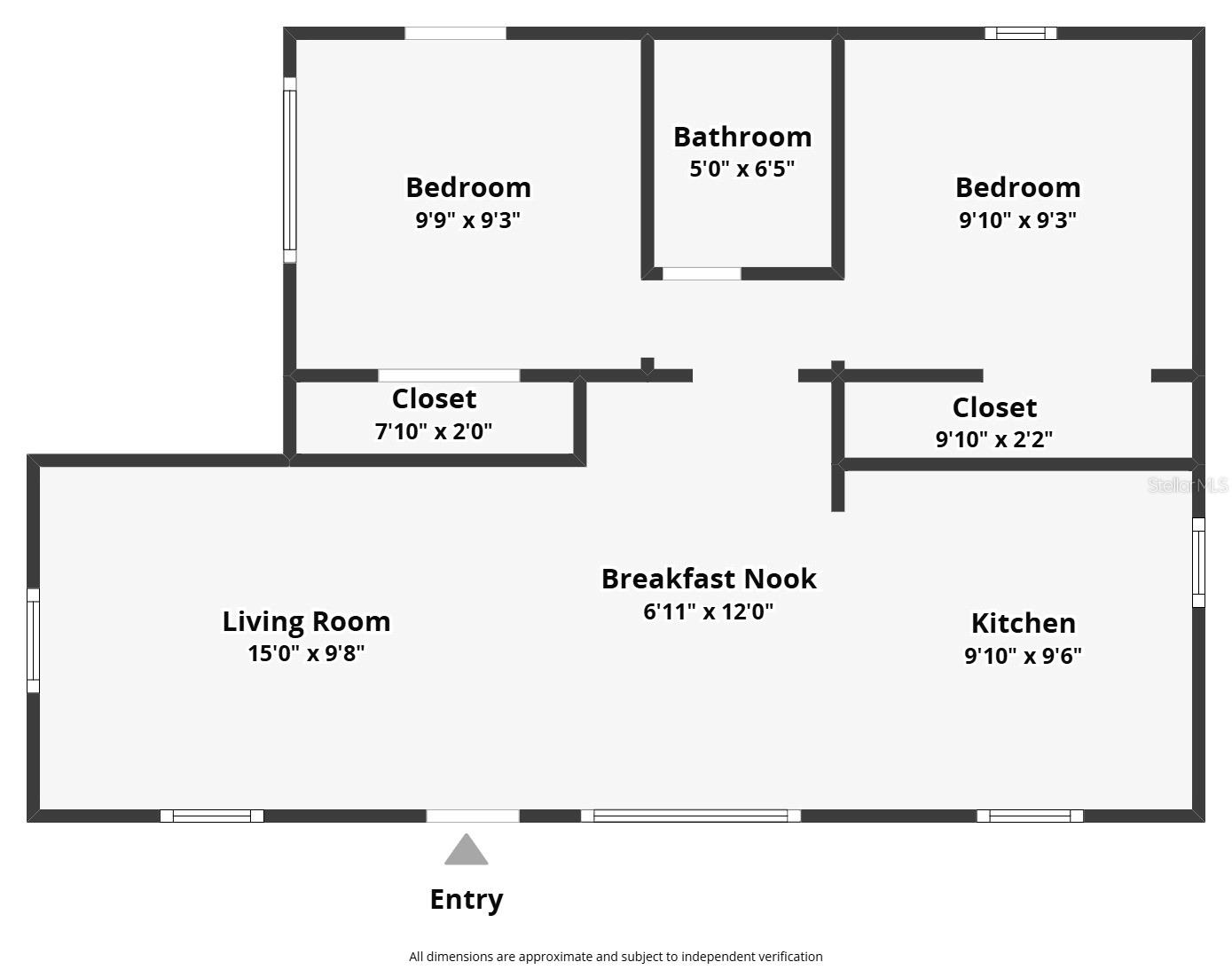 floorplan didnt include the 1 bed/1 bath efficiency