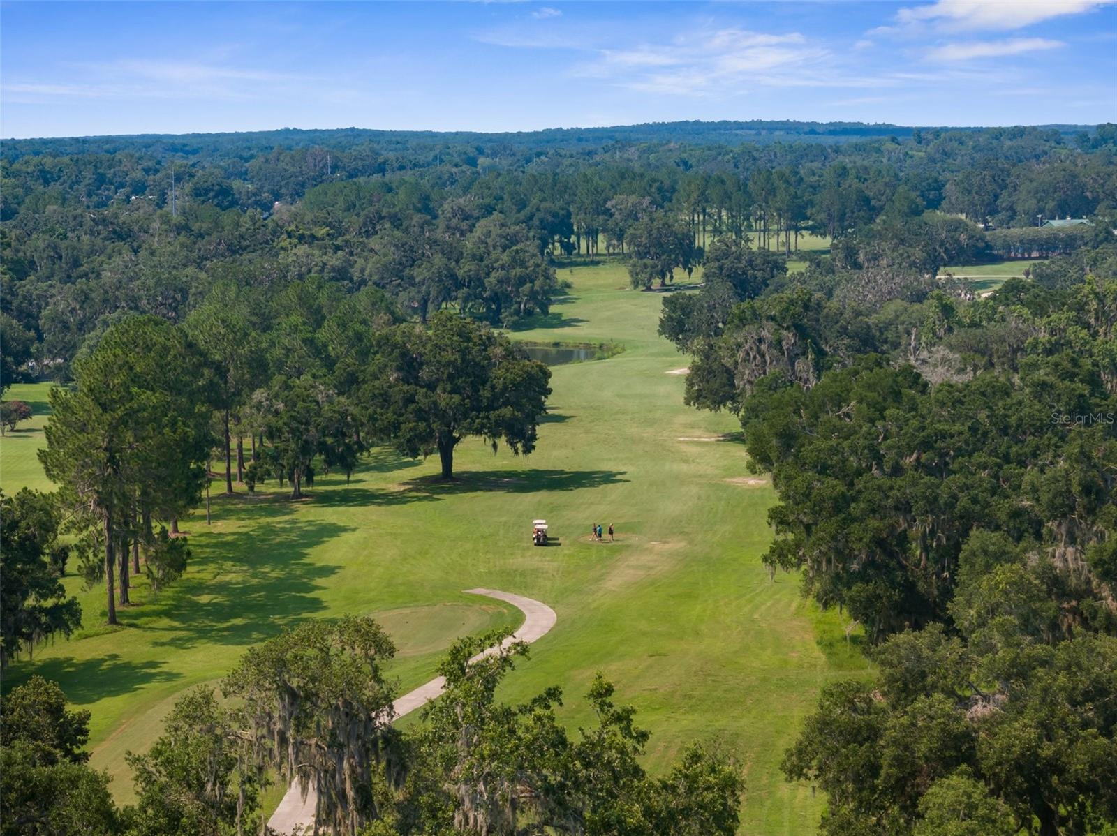 Unbeatable views of the course