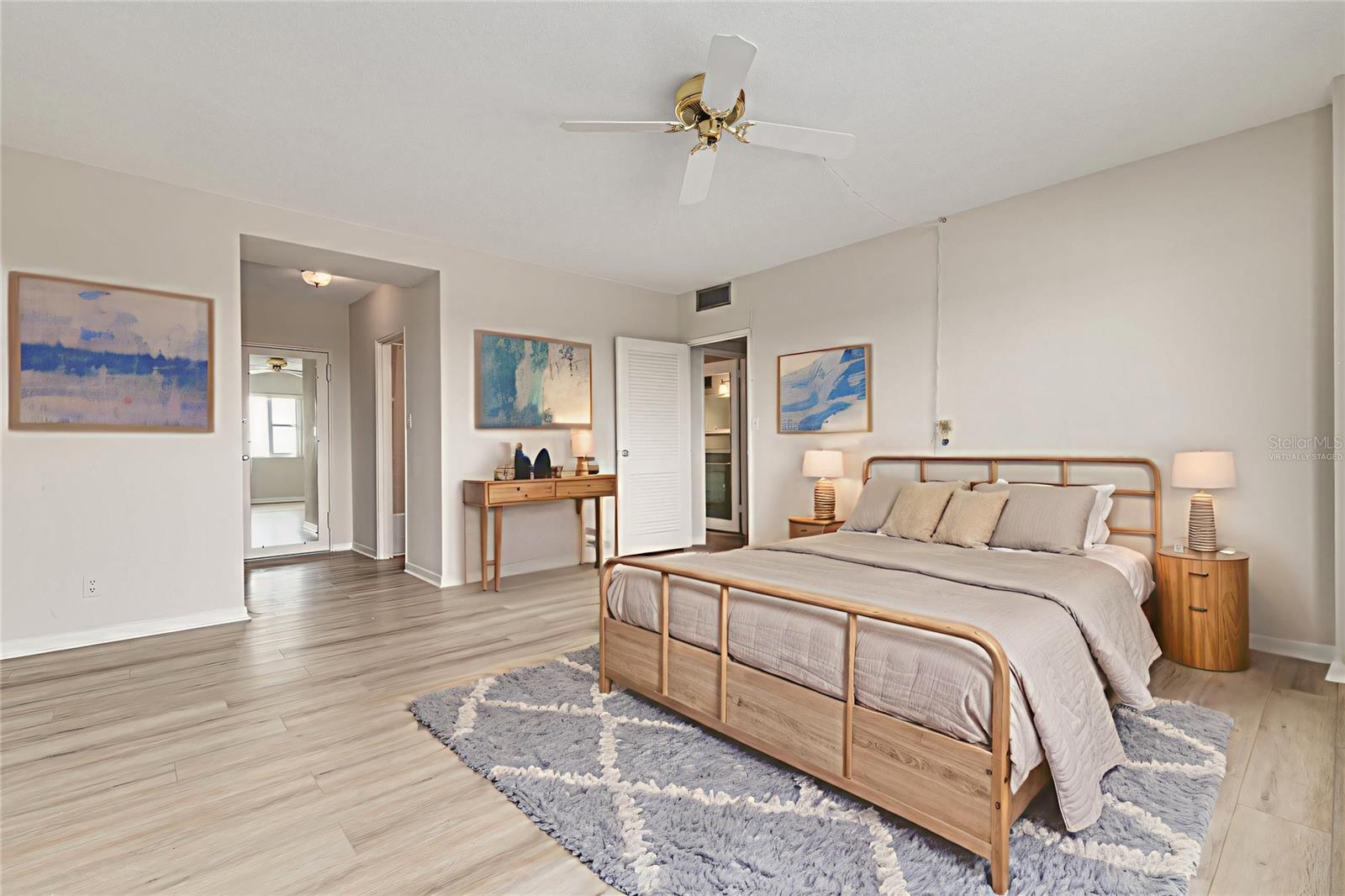 Virtually Staged Primary Bedroom