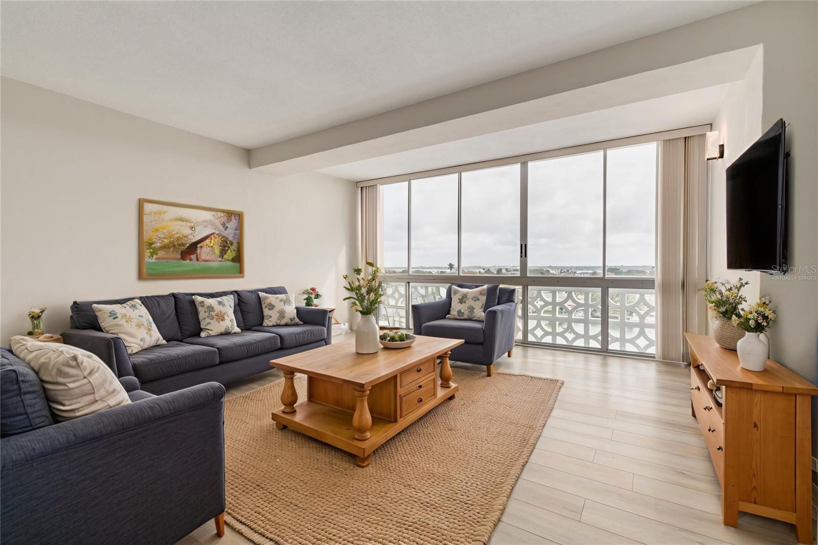 Virtually Staged Living Room