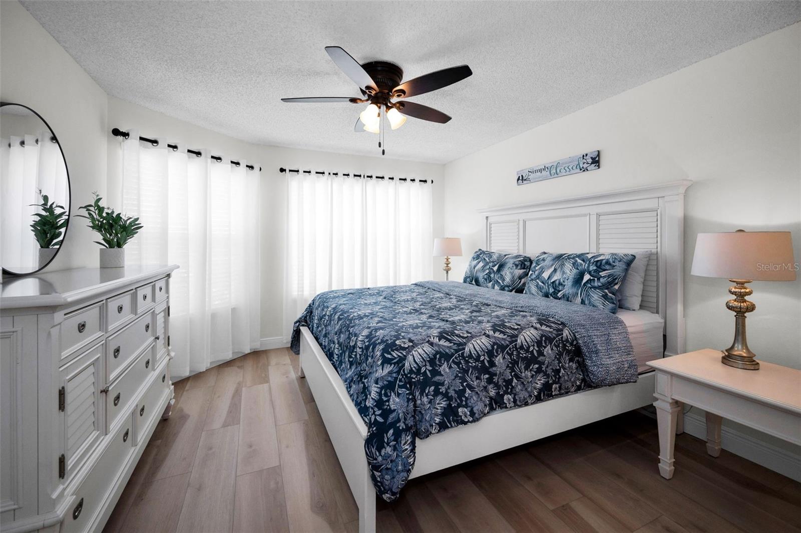 Gorgeous, spacious primary bedroom.