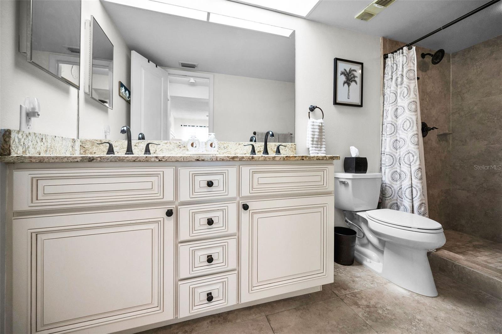 Clean and updated ensuite bathroom
