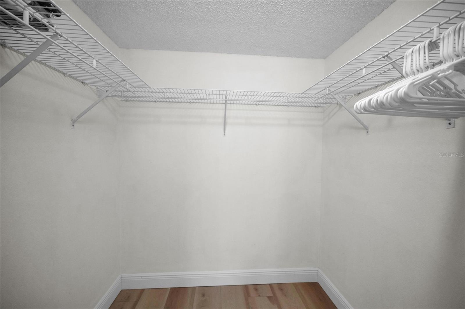 Large walk in closet in master suite