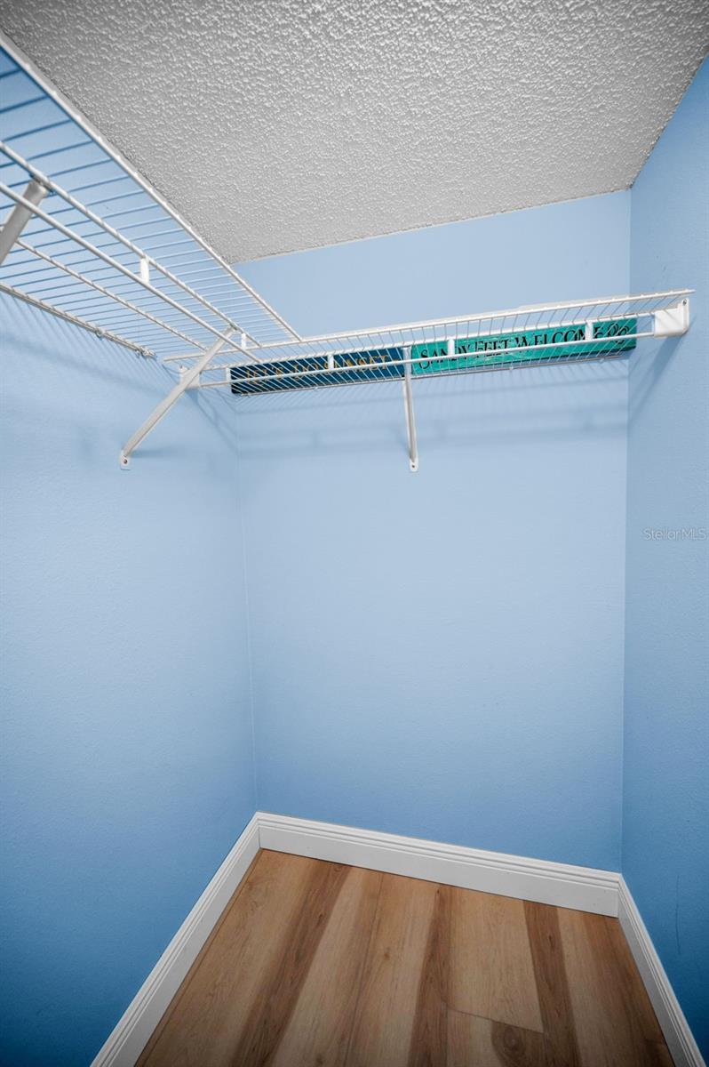 walk in closet in second bedroom