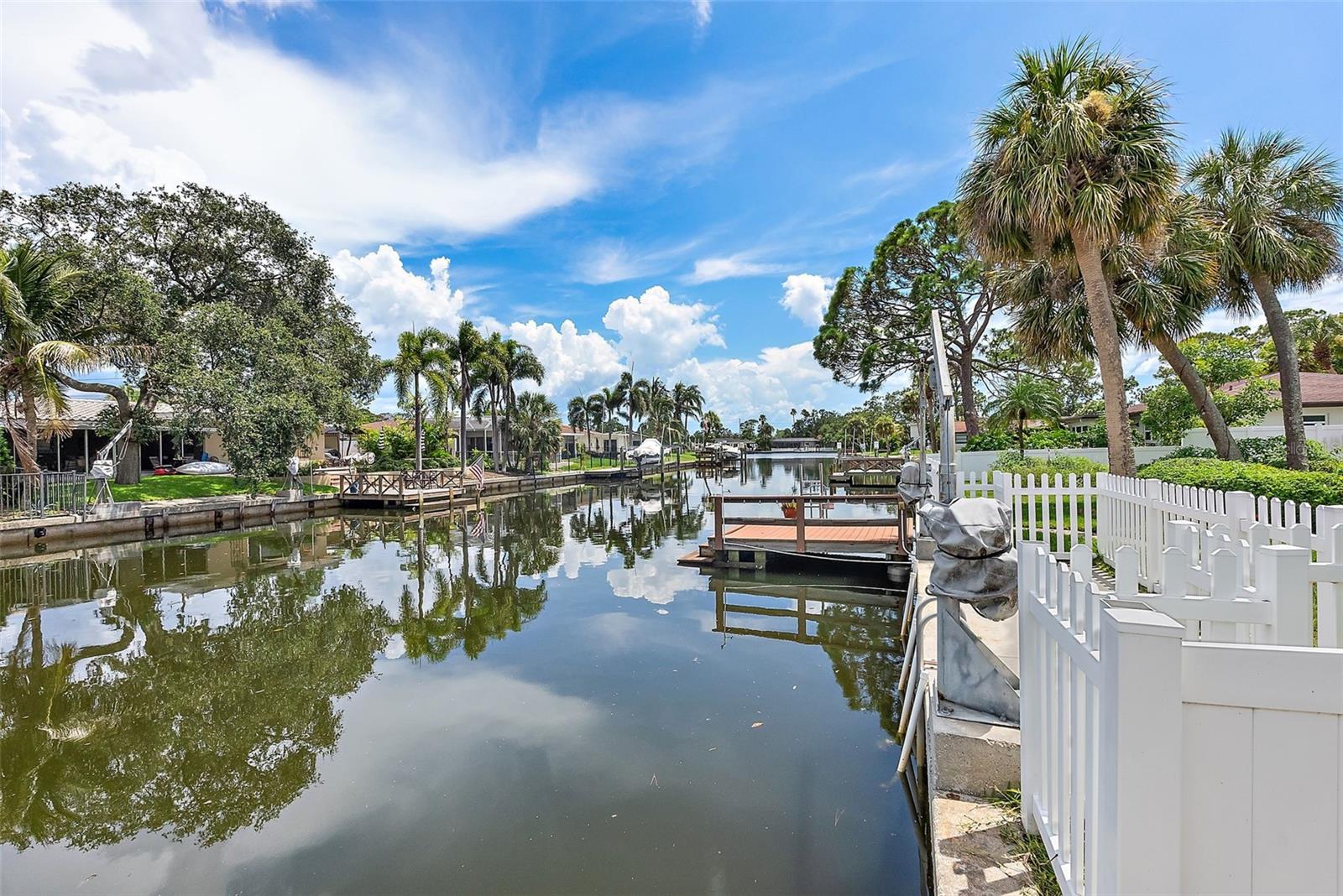 view facing south from dock