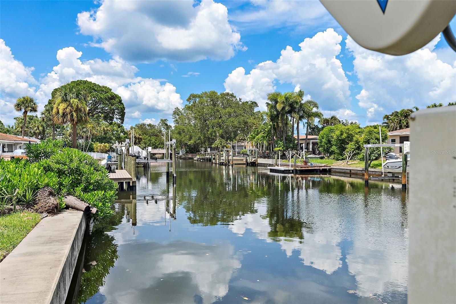 view facing north from dock